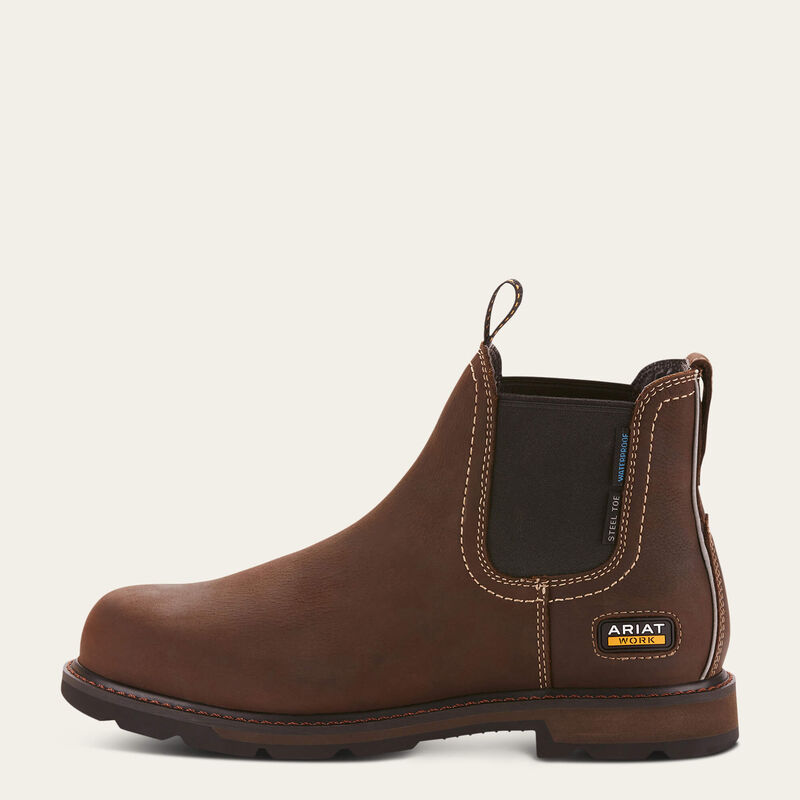 Ariat Groundbreaker Chelsea Waterproof Steel Toe Work Boot