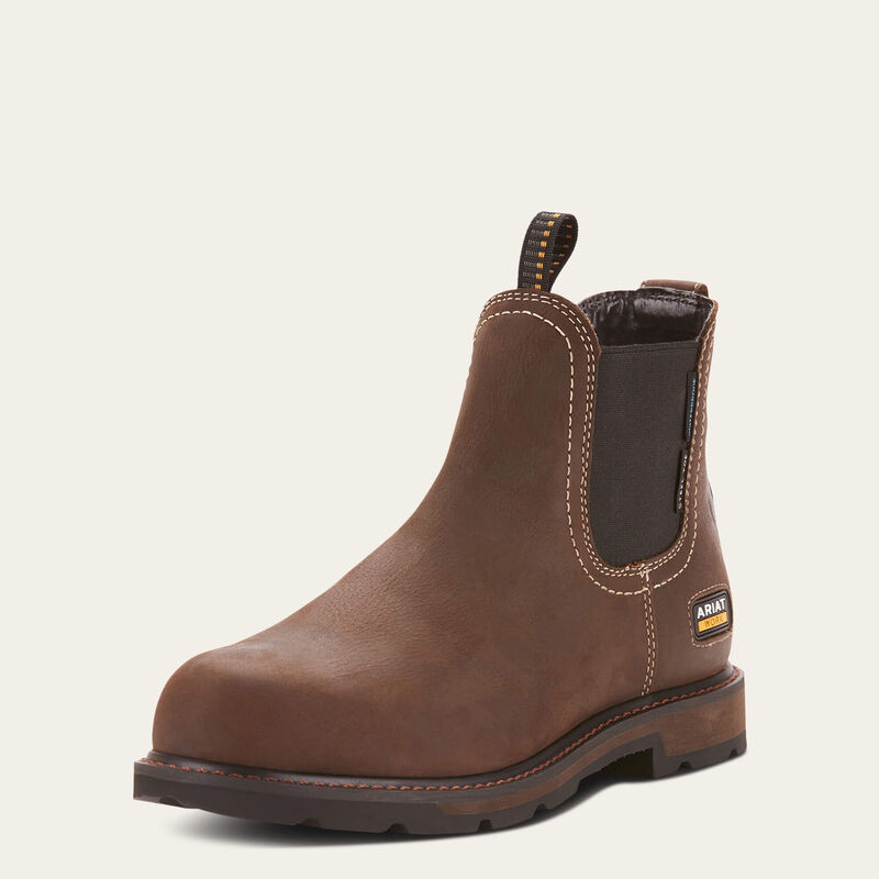 ariat Groundbreaker Chelsea Waterproof Steel Toe Work Boot