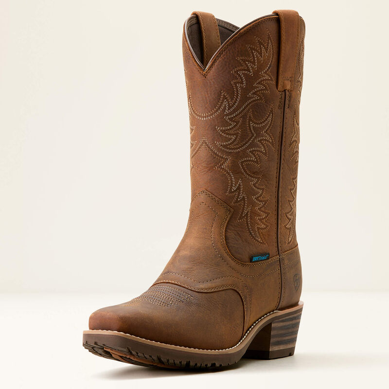 ariat Hybrid Roughstock Square Toe Waterproof Cowboy Boot