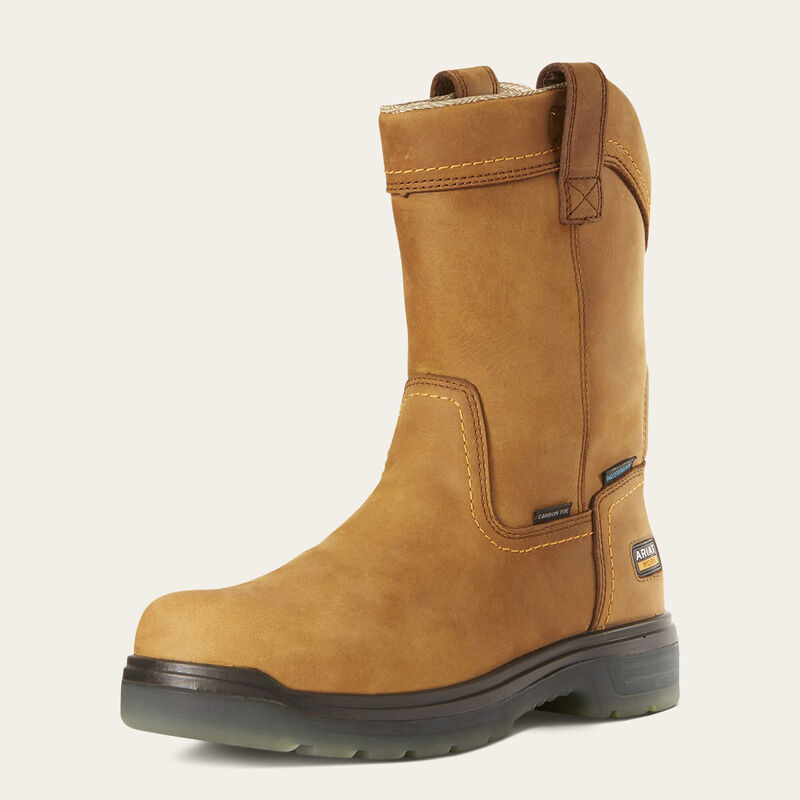 ariat Turbo Pull-On Waterproof Carbon Toe Work Boot