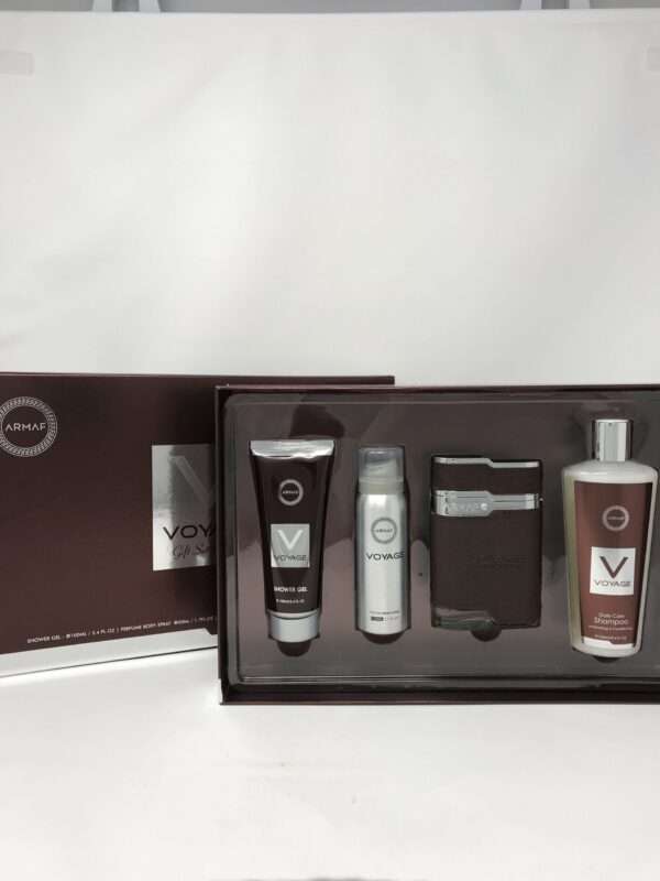Armaf Voyage Brown 4 Piece Gift Set For Men
