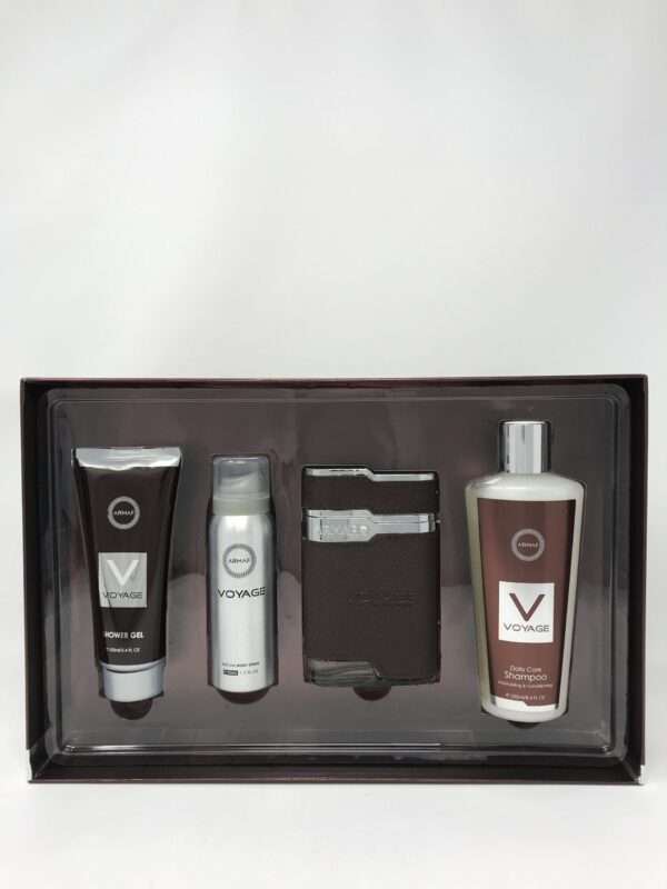 Armaf Voyage Brown 4 Piece Gift Set For Men