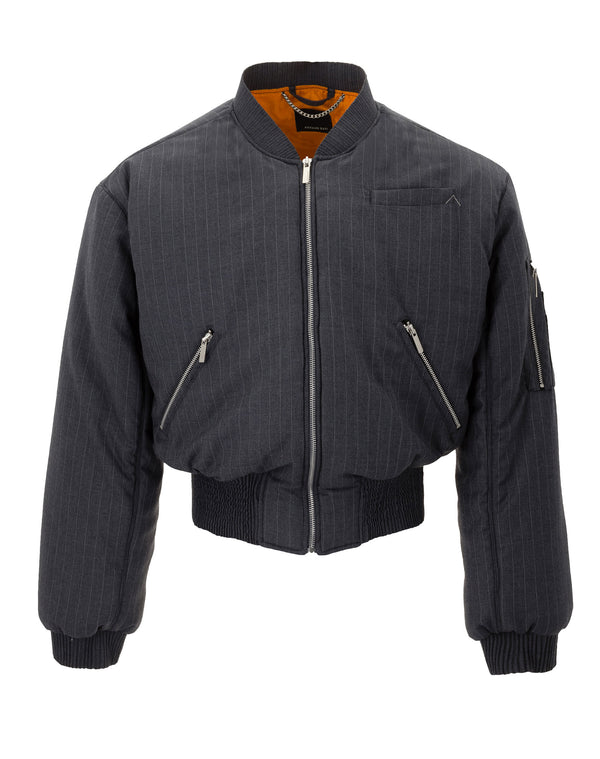 armand basi Bomber Jacket in Pinstripe Fabric by Armand Basi
