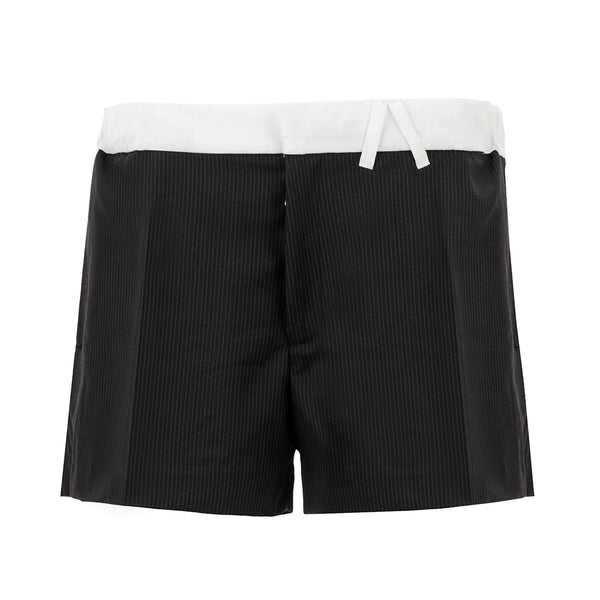 armand basi Bowie Grey Shorts in Pinstripe Fabric by Armand Basi