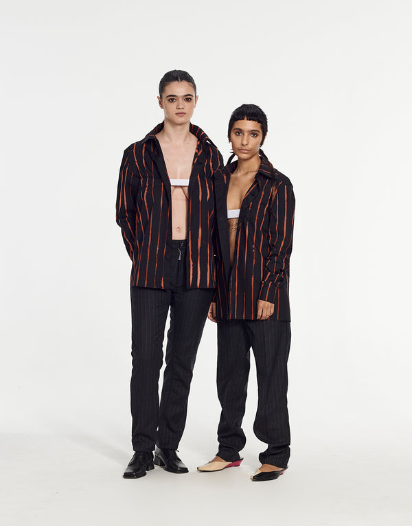 Armand Basi Classic Black Shirt With Front Elastic Band By Armand Basi