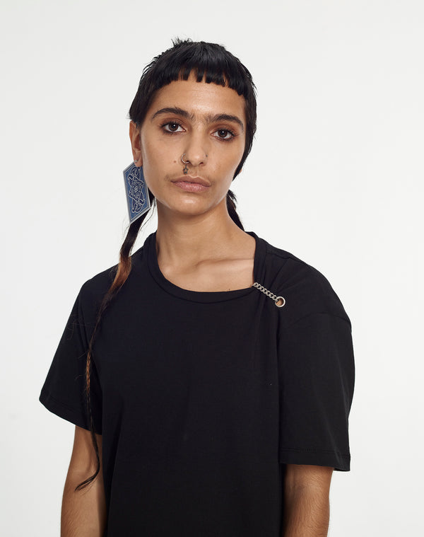 Armand Basi Crewneck T-Shirt With Metal Chain Detail By Armand Basi