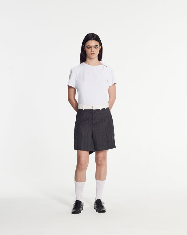 Armand Basi Crewneck T-Shirt With Metal Chain Detail By Armand Basi