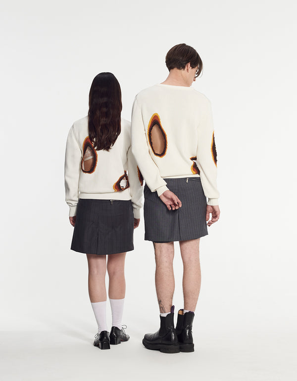 Armand Basi Jacquard Sweater With Burn Effect By Armand Basi