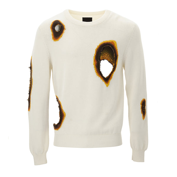 armand basi Jacquard Sweater with Burn Effect by Armand Basi