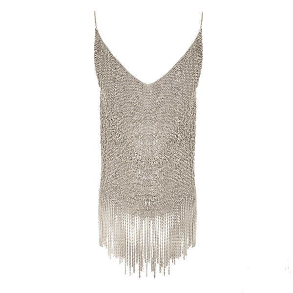 armand basi Paris Mini Dress with Hooked Chains by Armand Basi