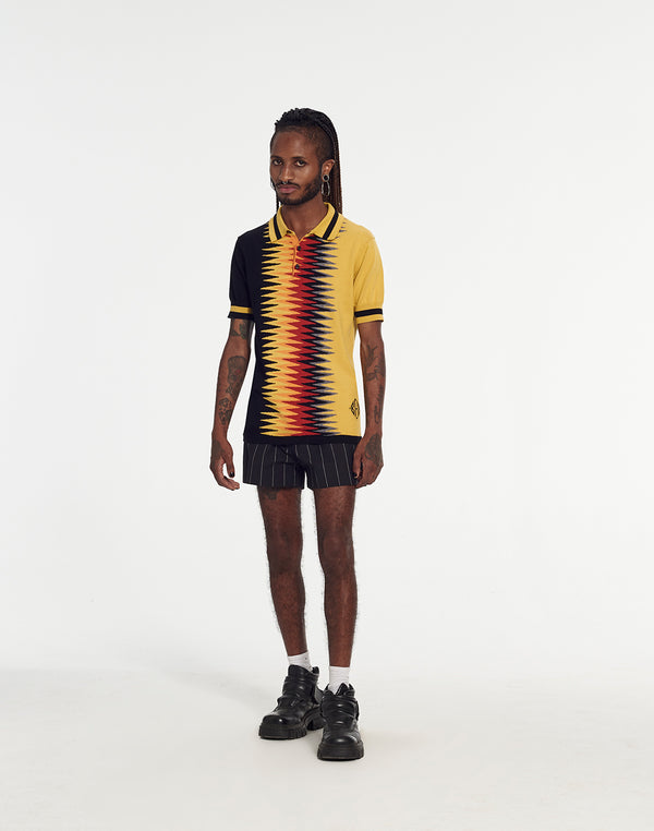 Armand Basi Raoul Polo Shirt With Flames Intarsia By Armand Basi