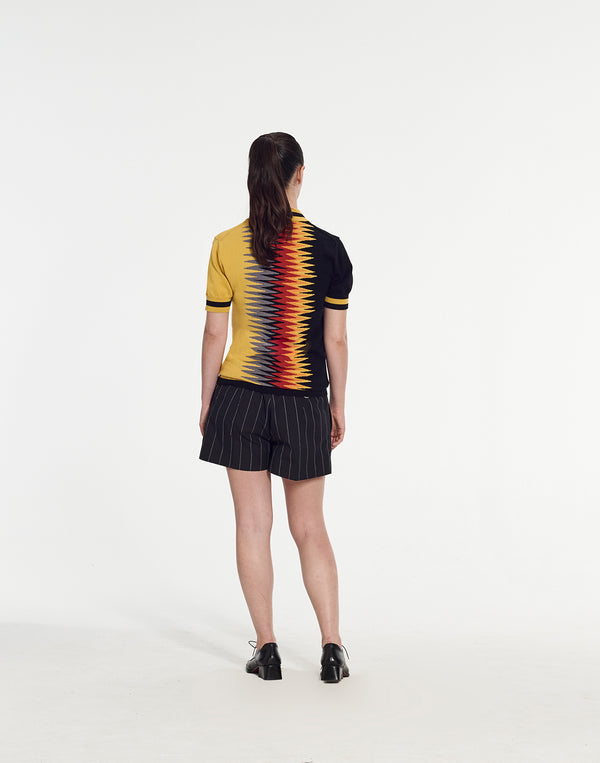 Armand Basi Raoul Polo Shirt With Flames Intarsia By Armand Basi