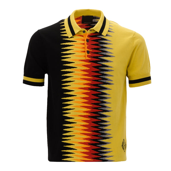 armand basi Raoul Polo Shirt with Flames Intarsia by Armand Basi