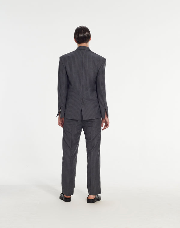 Armand Basi Short Tailored Jacket In Pinstripe Fabric By Armand Basi