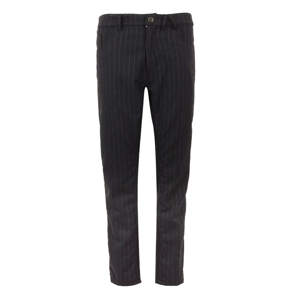 armand basi Suede Denim Trouser in Pinstripe Fabric by Armand Basi