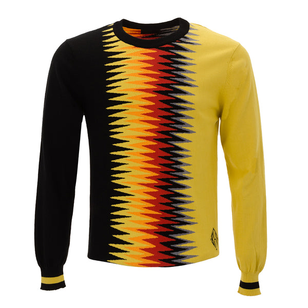 armand basi Will Sweater with Flames Intarsia by Armand Basi