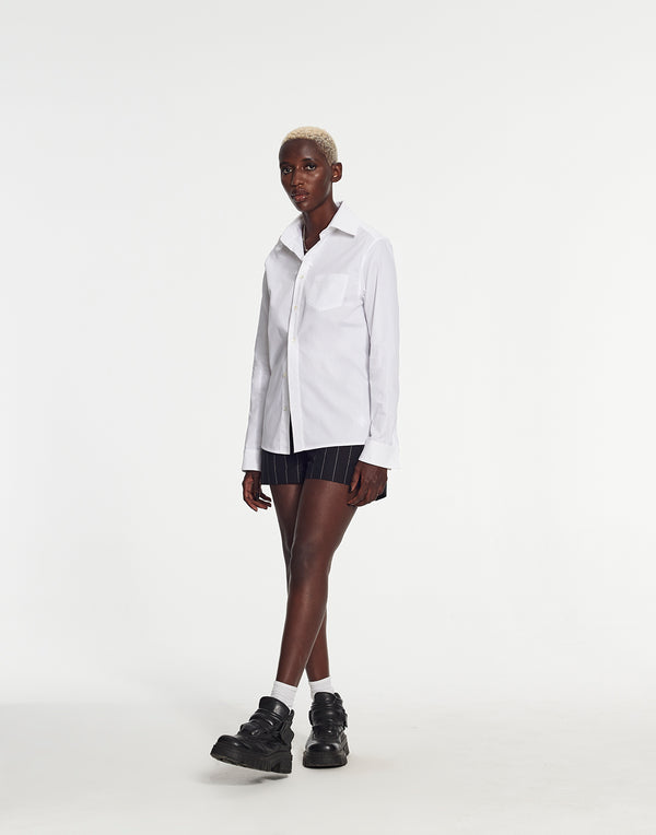 Armand Basi Yoko Classic Shirt In Pinstripe Fabric By Armand Basi