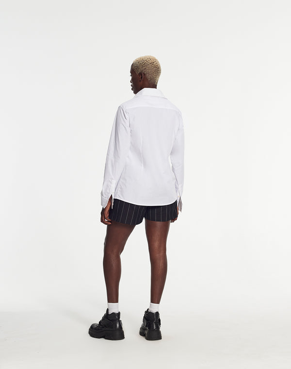 Armand Basi Yoko Classic Shirt In Pinstripe Fabric By Armand Basi