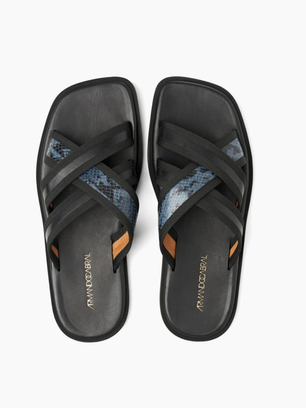 Armando Cabral ARABIA V Slides In Noir/Blue