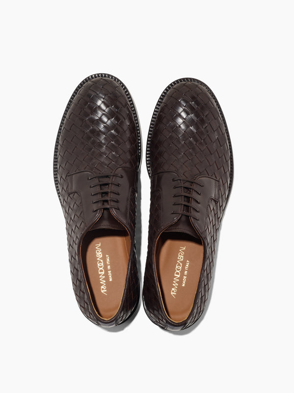 Armando Cabral GABU Woven Lace-up Derby-Arabica