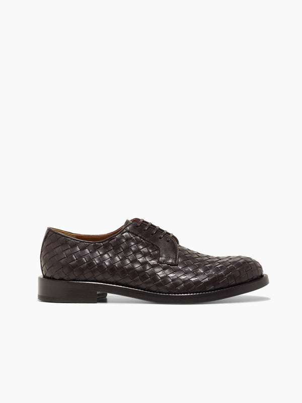 armando cabral GABU Woven Lace-up Derby-Arabica