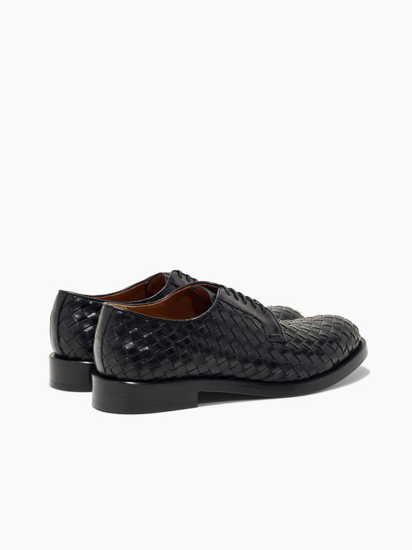 Armando Cabral GABU Woven Lace-up Derby-Noir
