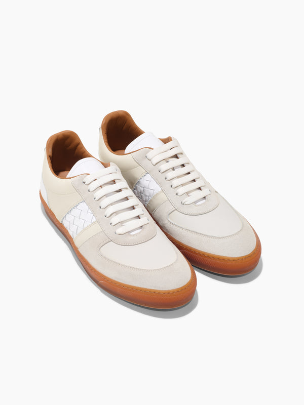 Armando Cabral GAO Woven Low-top Sneaker In Bianco