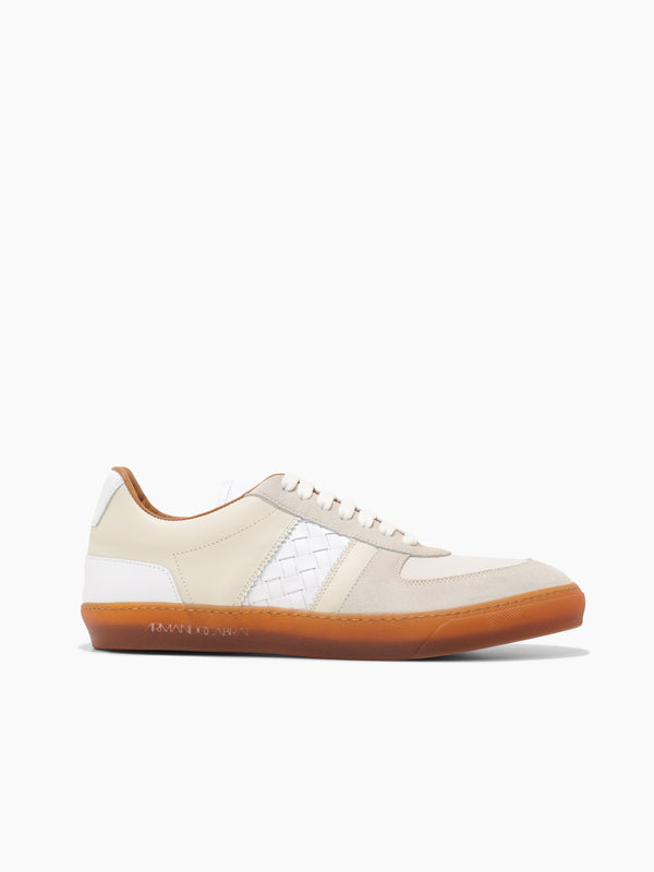 armando cabral GAO Woven Low-top Sneaker in Bianco