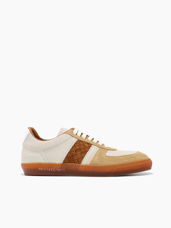 armando cabral GAO Woven Low-top Sneaker in Cuoio