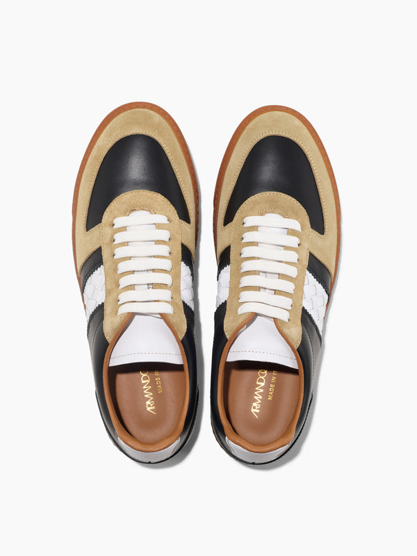 Armando Cabral GAO Woven Low-top Sneaker In Noir