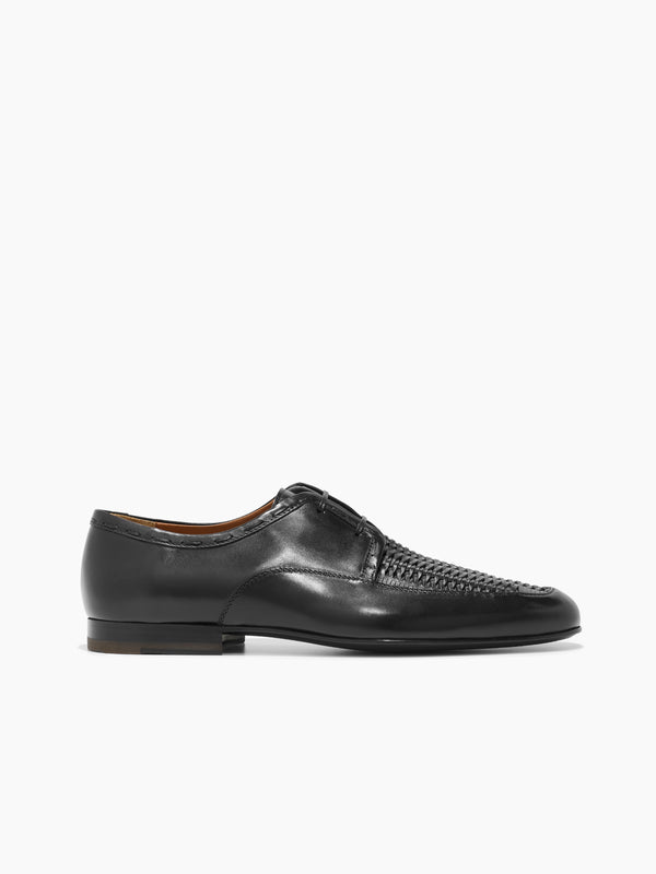 armando cabral LISBOA Woven Lace-up in Noir