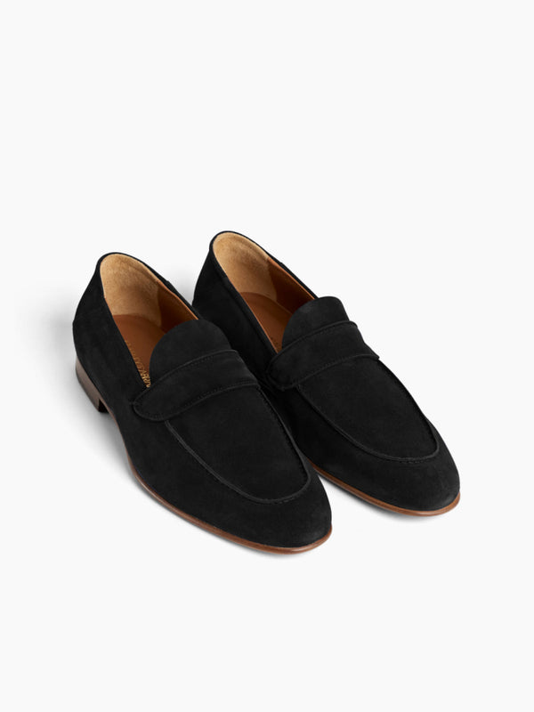 Armando Cabral MORTON Suede Slip-on Loafer In Noir