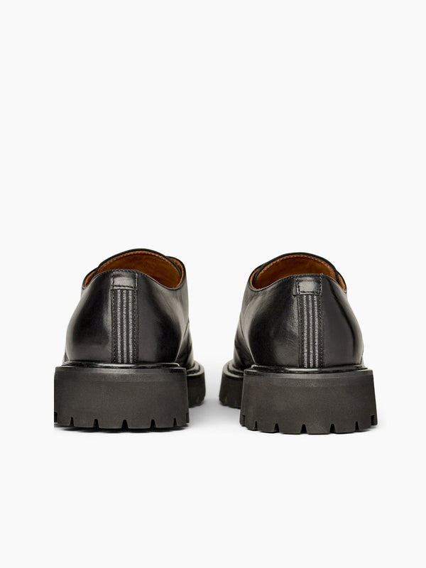 Armando Cabral OBA Lace-up Lug Aban Derby In Noir