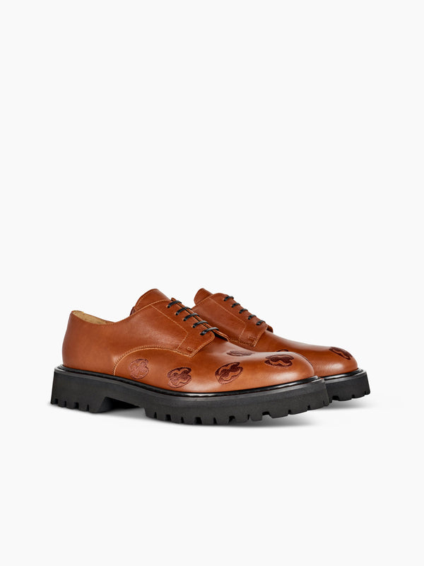 Armando Cabral OBA Lace-up Lug Derby In Caramel