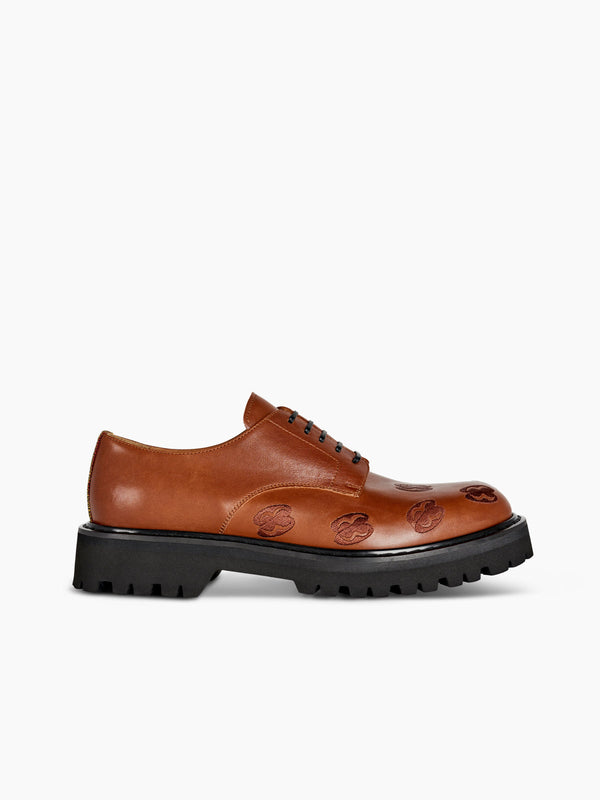 armando cabral OBA Lace-up Lug Derby in Caramel