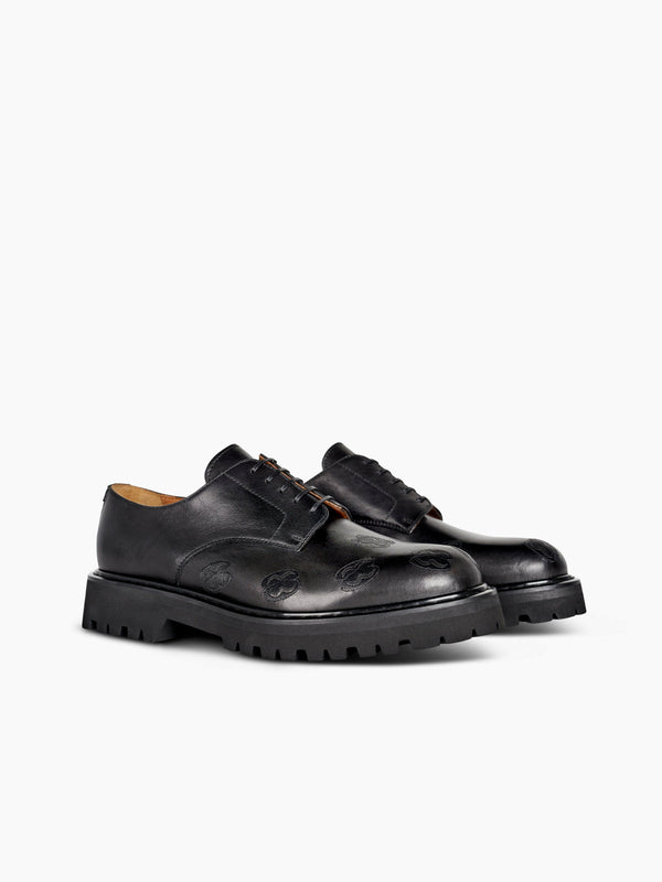 Armando Cabral OBA Lace-up Lug Derby In Noir