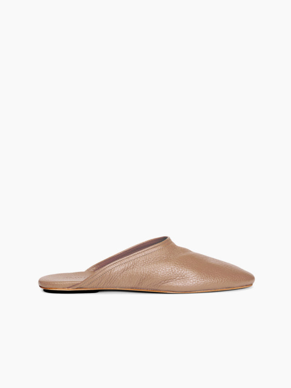 Armando Cabral QUEBO Zip-Pouch Slipper In Cream