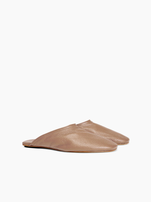Armando Cabral QUEBO Zip-Pouch Slipper In Cream