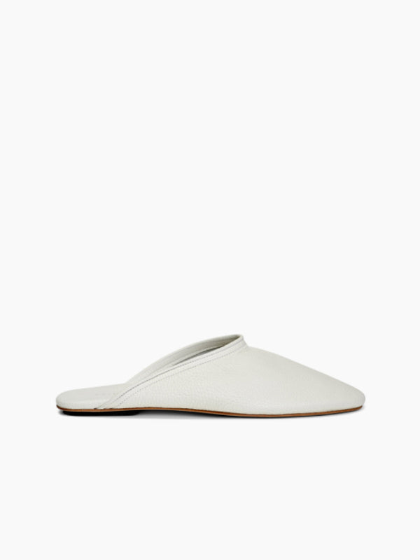 Armando Cabral QUEBO Zip-Pouch Slipper In Milk