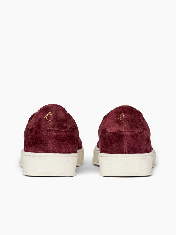 Armando Cabral BROOME Suede Low-top Sneaker In Red Velvet