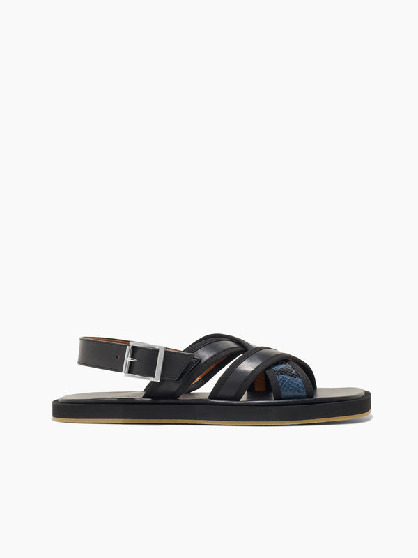 armando cabral COMPOTRA Buckle Strap Sandal in Blue