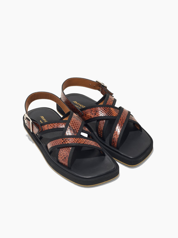 Armando Cabral COMPOTRA Buckle Strap Sandal In Cuoio