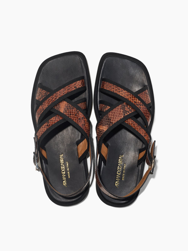 Armando Cabral COMPOTRA Buckle Strap Sandal In Cuoio