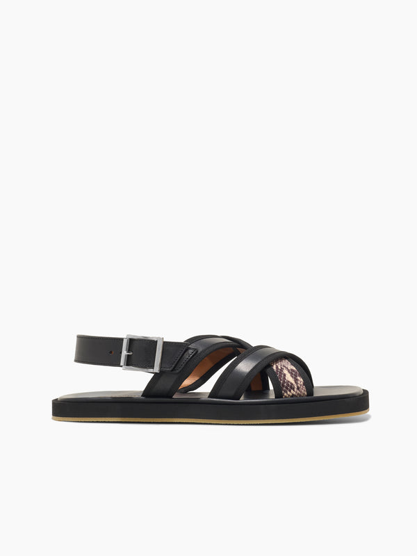 armando cabral COMPOTRA Buckle Strap Sandal in Milk