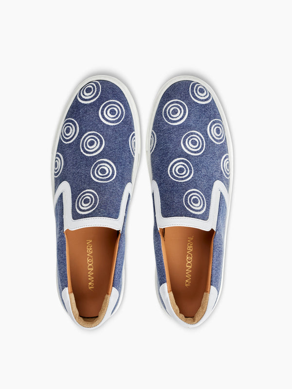Armando Cabral EMPADA IV Slip-on Sneaker In Blue Jeans