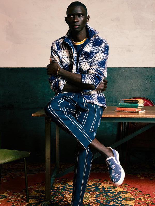 Armando Cabral EMPADA IV Slip-on Sneaker In Blue Jeans