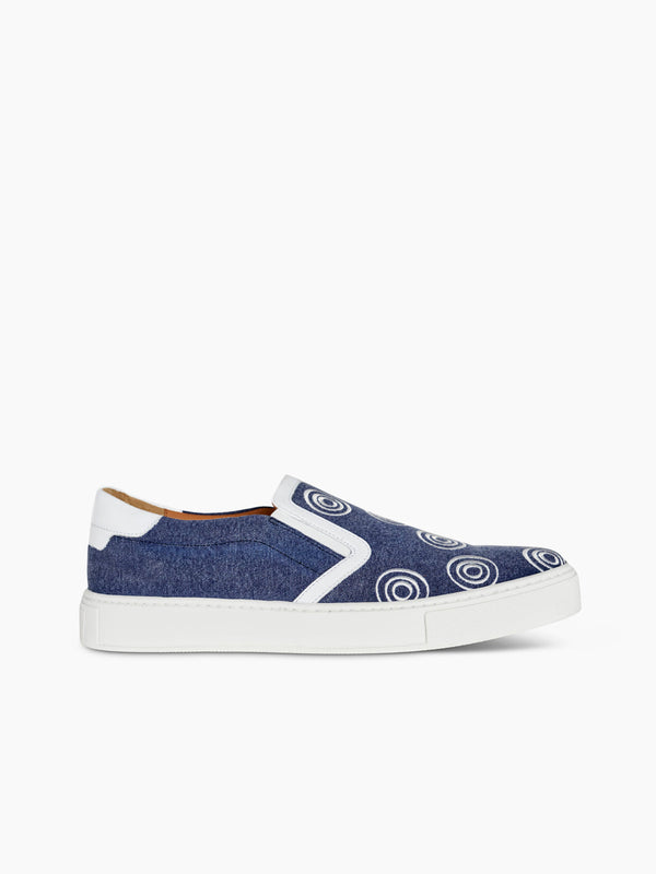 armando cabral EMPADA IV Slip-on Sneaker in Blue Jeans