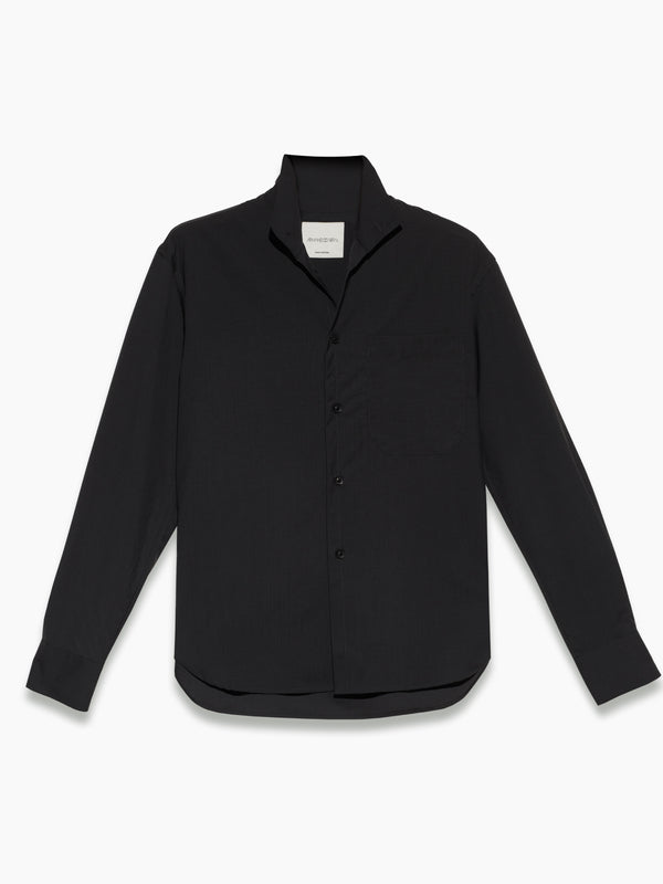 armando cabral JIMMY Long Sleeve Convertible Stand Collar Dress Shirt