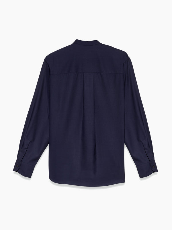 Armando Cabral LEANDRO Long Sleeve Band Collar Shirt