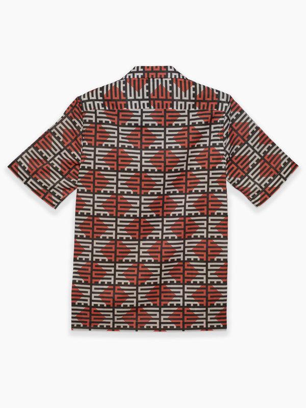 Armando Cabral LUKAS Short Sleeve Shirt In Noir/Vermelho